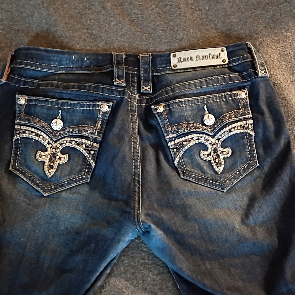 Rock Revival Women's Dark Blue Boot Cut Jeans